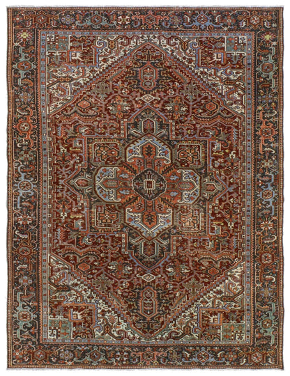 Vintage Karaja Heriz Handwoven Tribal Rug