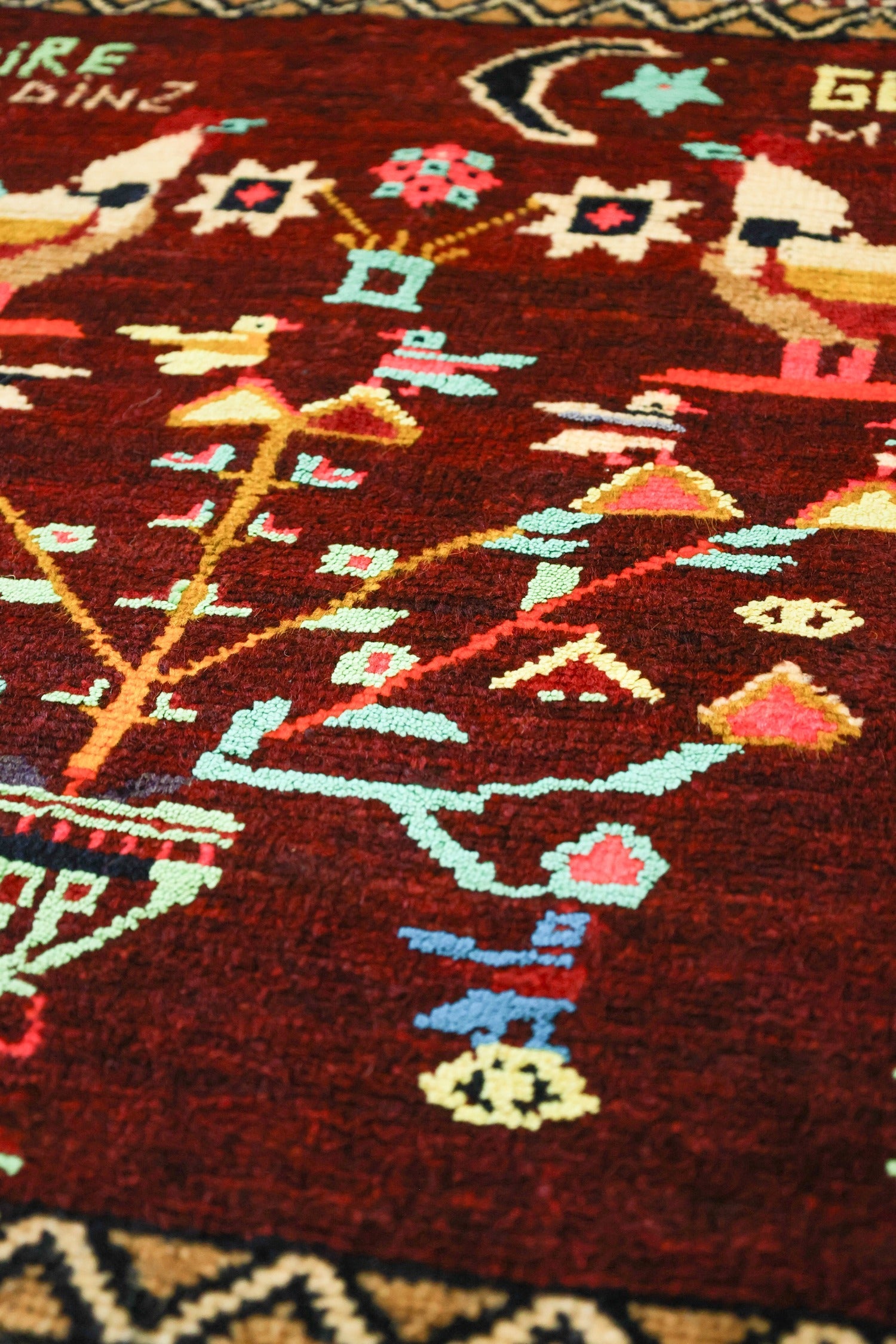 Vintage Kars Handwoven Tribal Rug, J69166