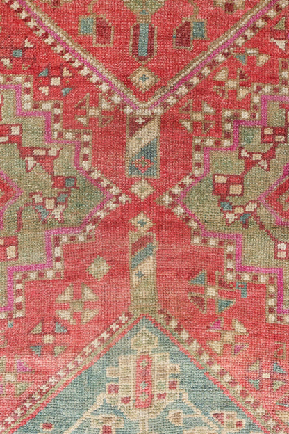 Vintage Kars Handwoven Tribal Rug, J70985