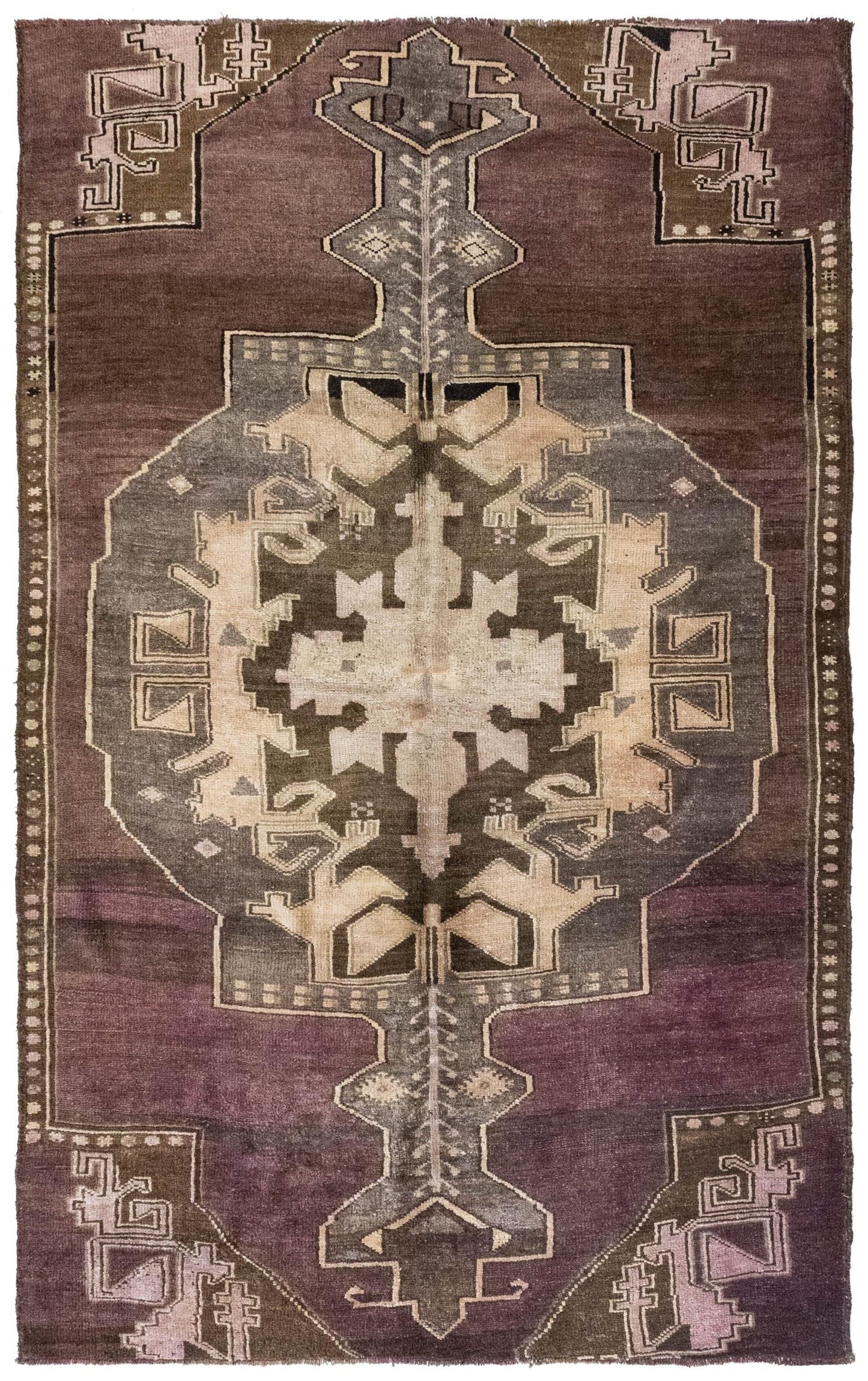 Vintage Kars Handwoven Tribal Rug
