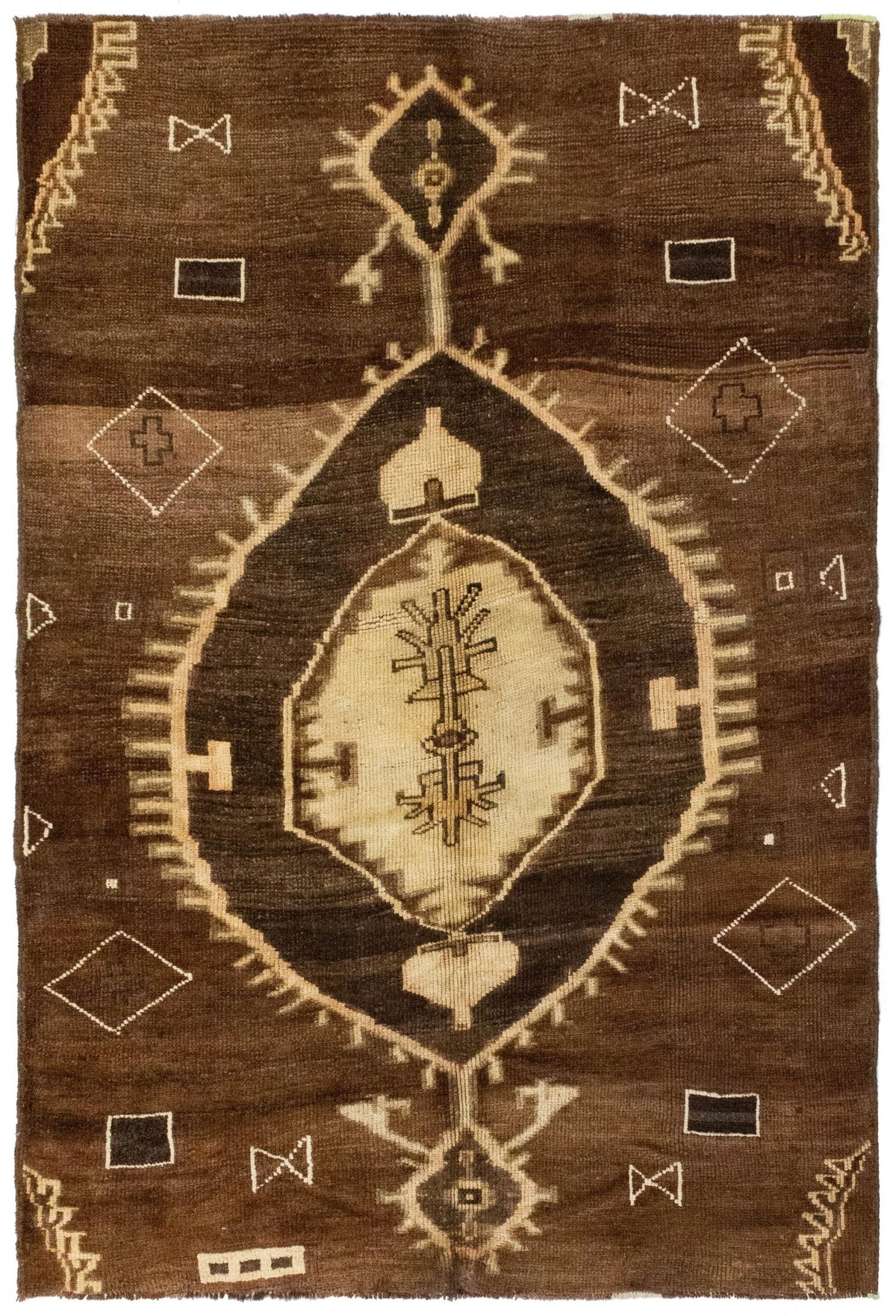 Vintage Kars Handwoven Tribal Rug