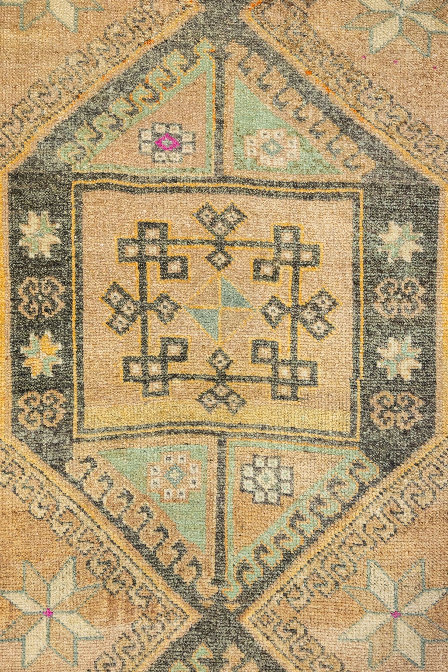 Vintage Kars Handwoven Tribal Rug, J87986