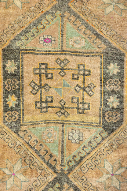 Vintage Kars Handwoven Tribal Rug, J87986
