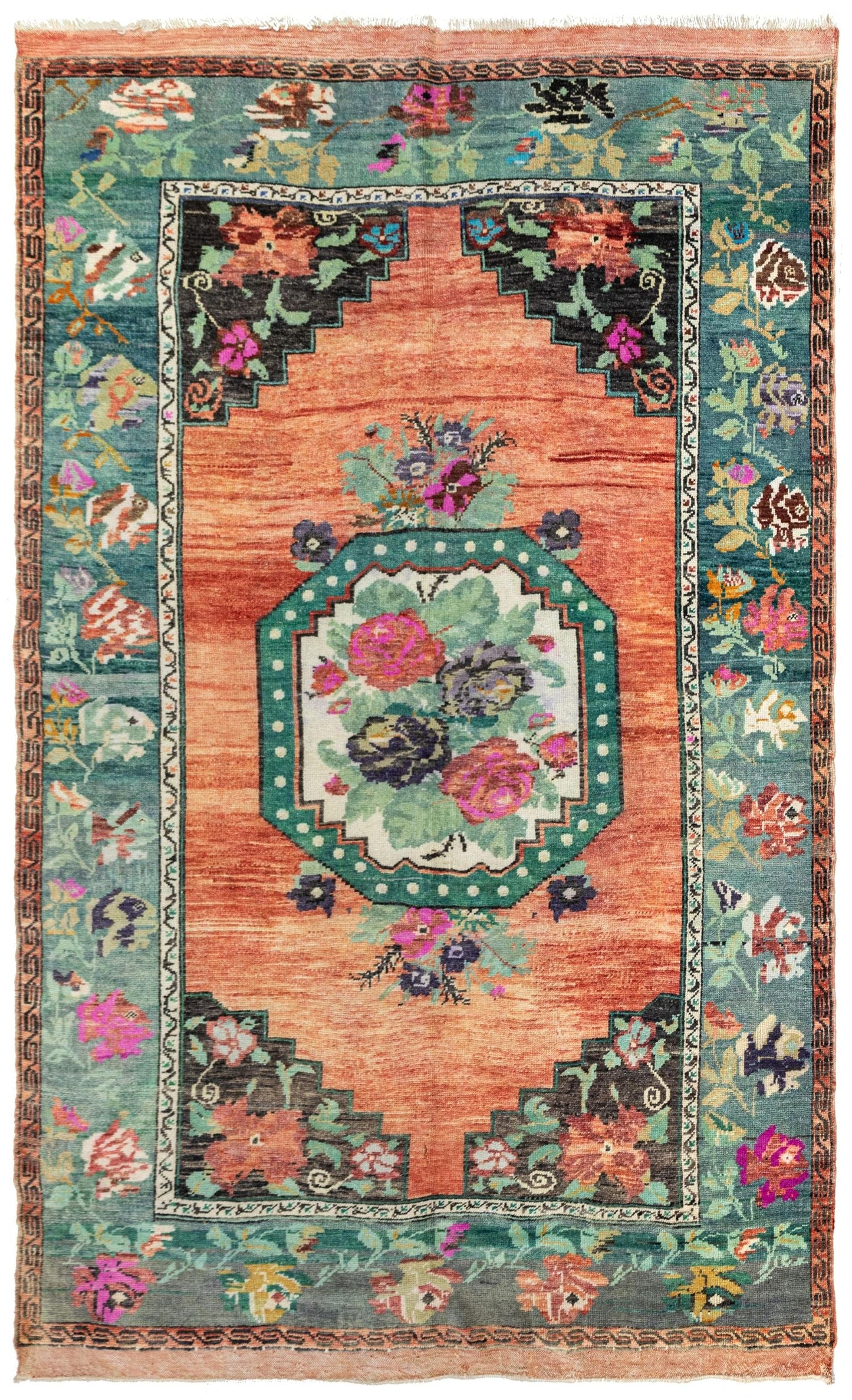 Vintage Kars Handwoven Tribal Rug