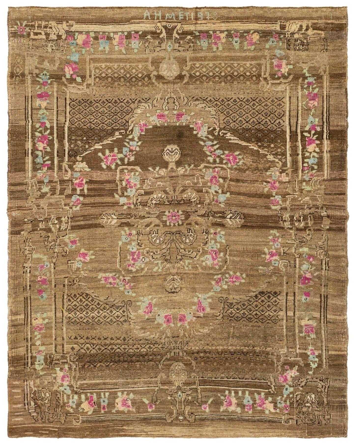 Vintage Kars Handwoven Tribal Rug