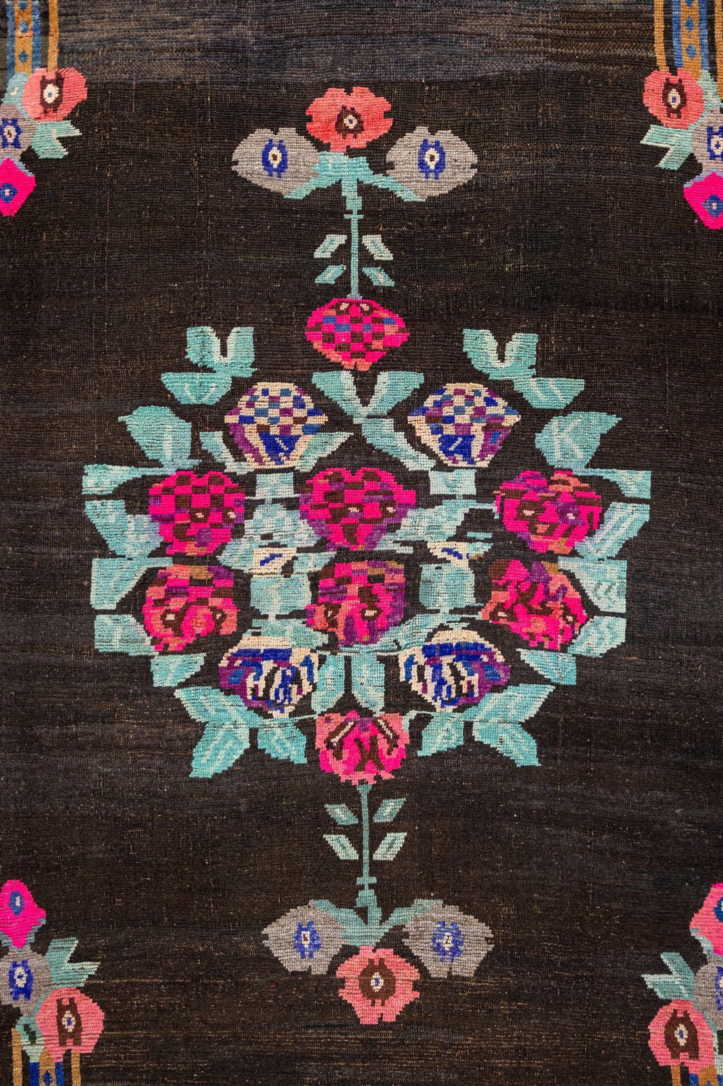 Vintage Kars Handwoven Tribal Rug, J88602