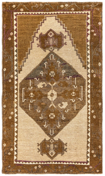 Vintage Kars Handwoven Tribal Rug