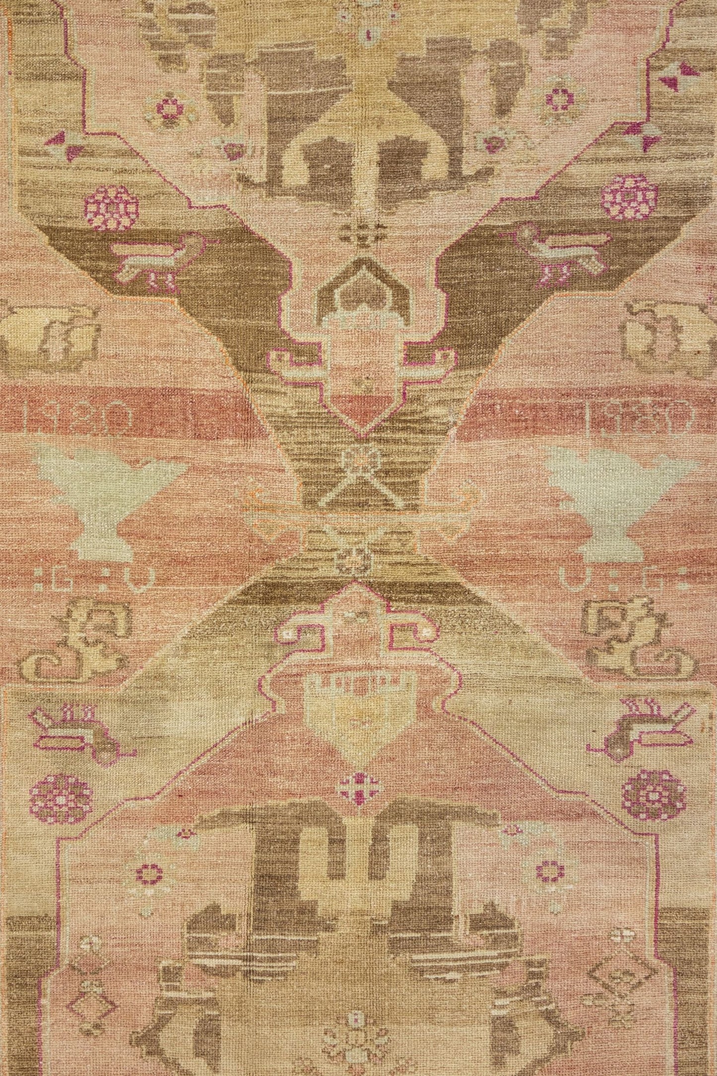 Vintage Kars Handwoven Tribal Rug, J88606