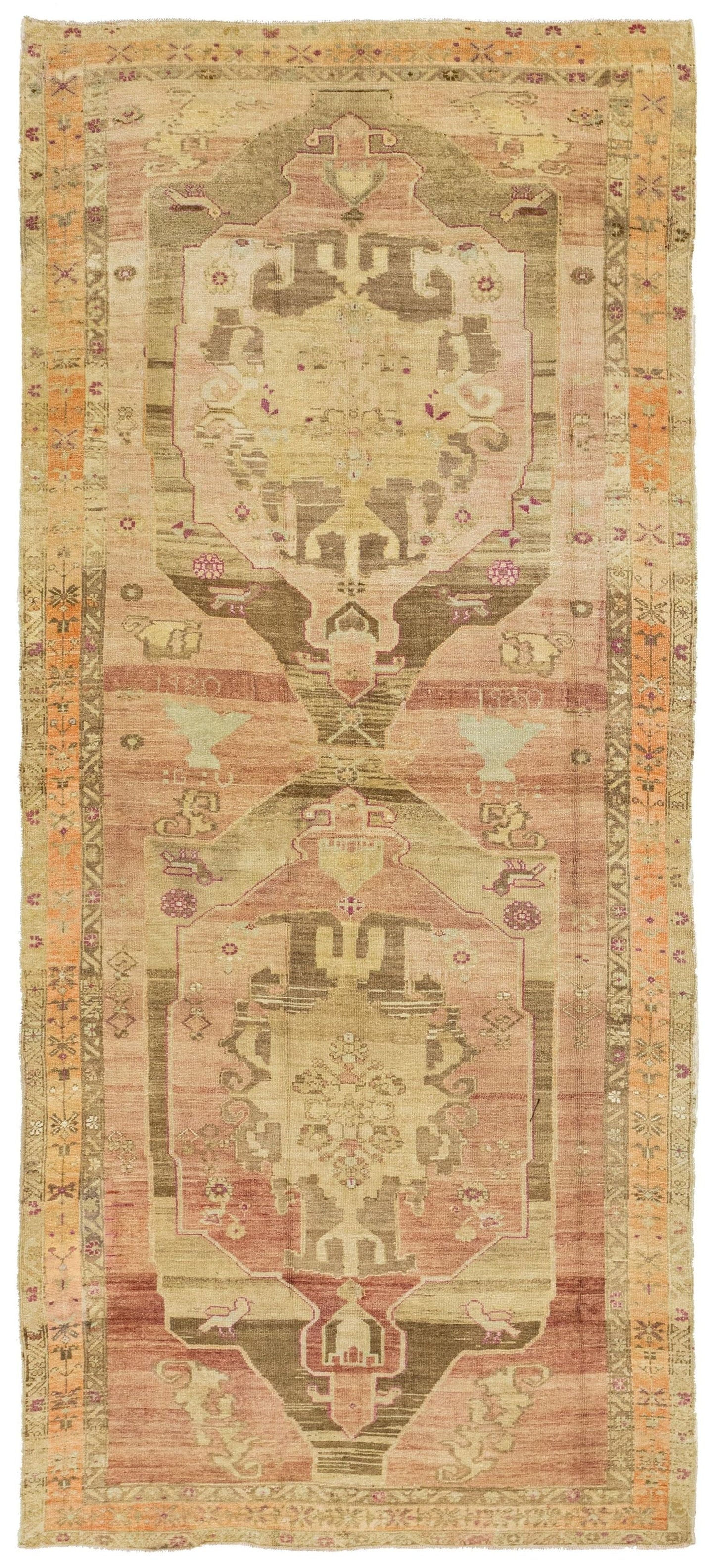 Vintage Kars Handwoven Tribal Rug