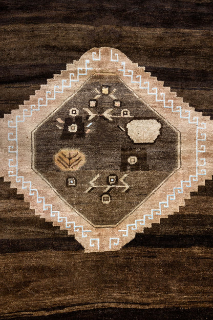 Vintage Kars Handwoven Tribal Rug, J89112