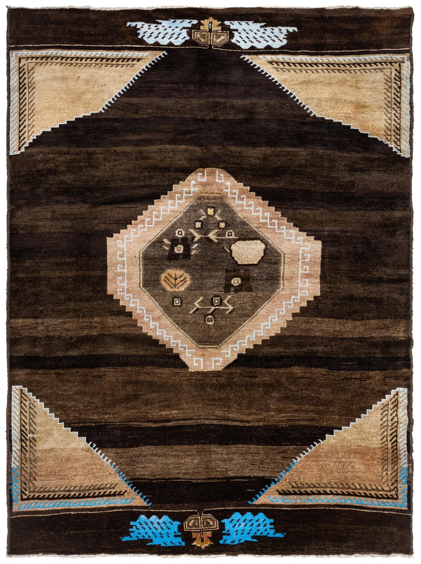 Vintage Kars Handwoven Tribal Rug