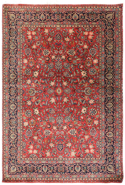 Kashan Handwoven Tribal Rug
