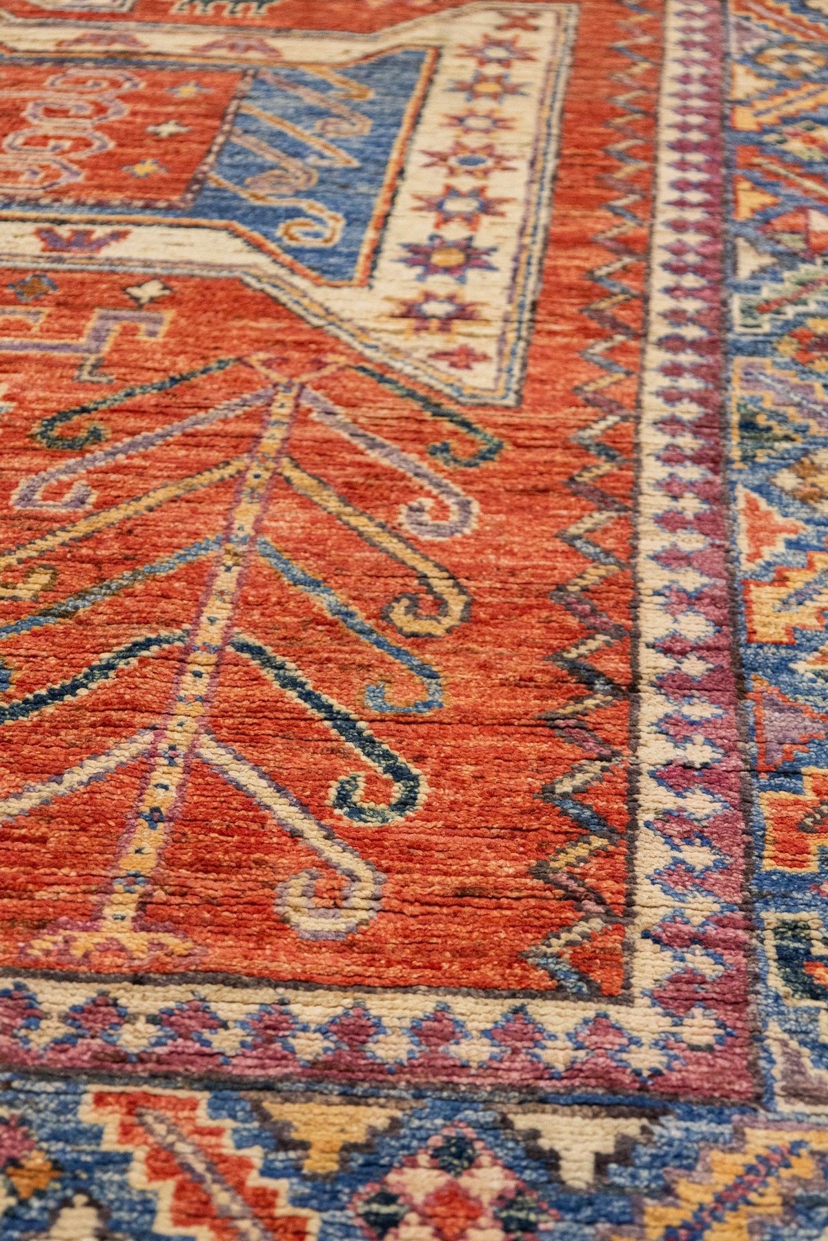 Kazak Oushak Handwoven Tribal Rug, J86872