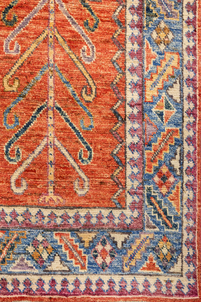Kazak Oushak Handwoven Tribal Rug, J86872