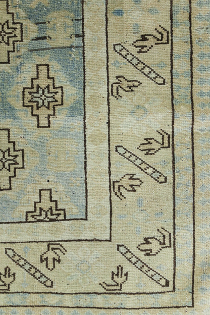 Vintage Kazak Handwoven Tribal Rug, J76656