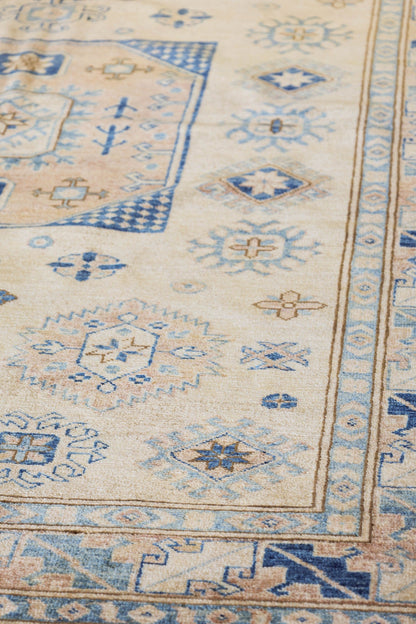 Vintage Kazak Handwoven Tribal Rug, J79432