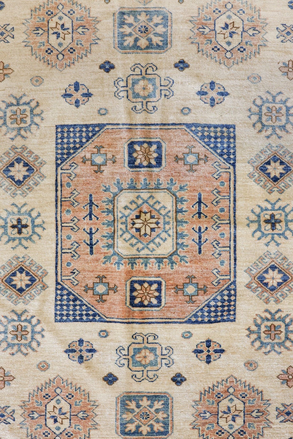 Vintage Kazak Handwoven Tribal Rug, J79432