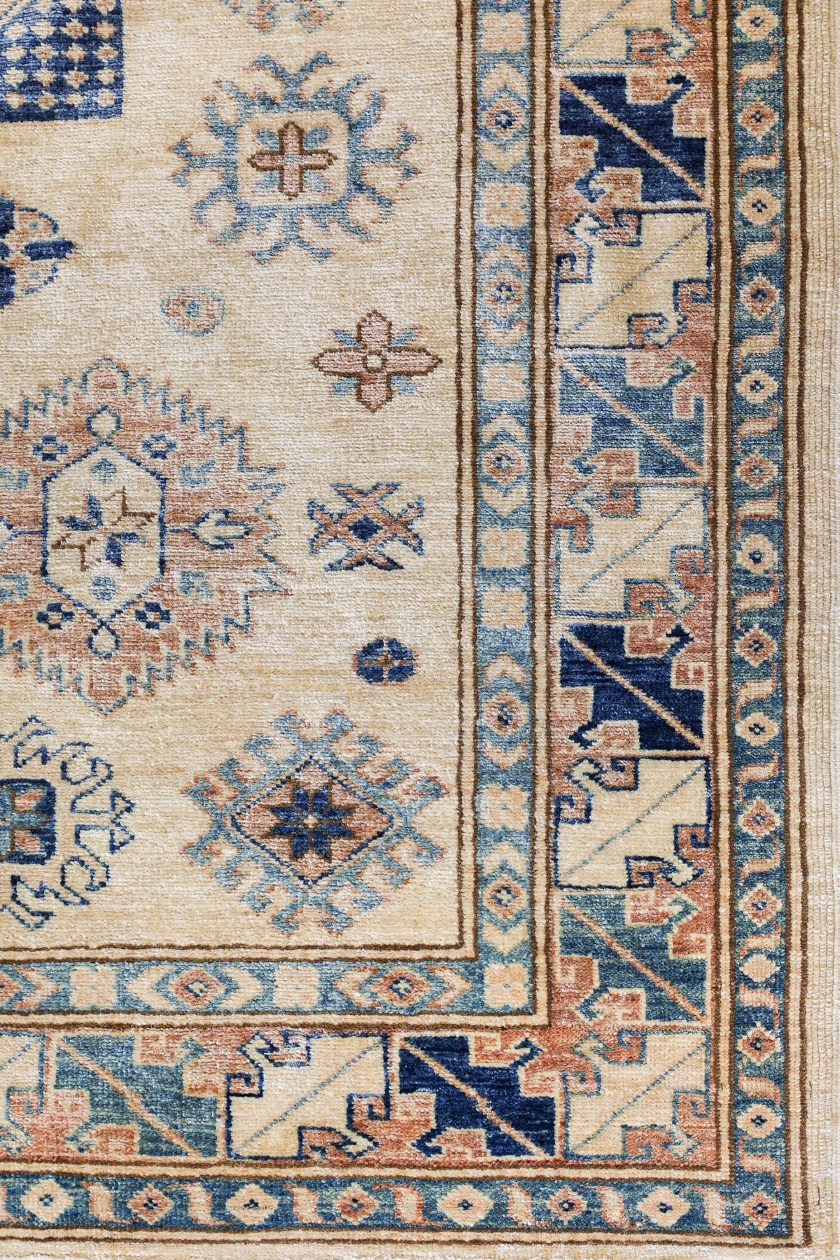 Vintage Kazak Handwoven Tribal Rug, J79432