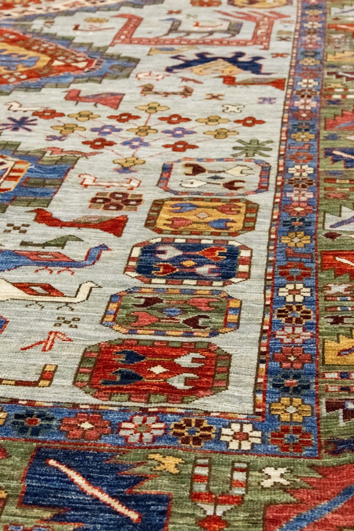 Kazak Handwoven Tribal Rug, J86025