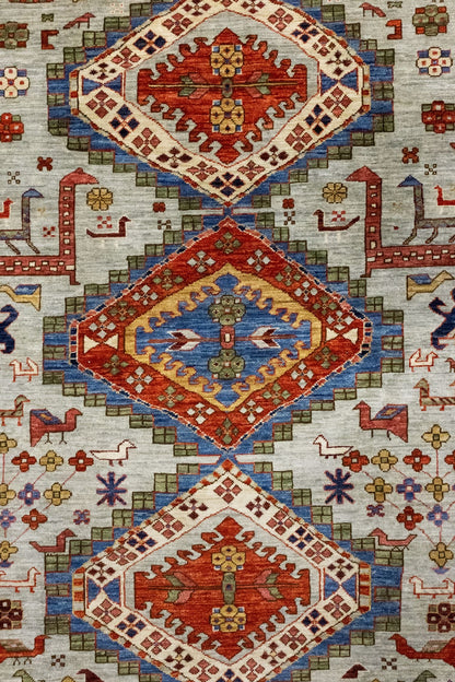 Kazak Handwoven Tribal Rug, J86025