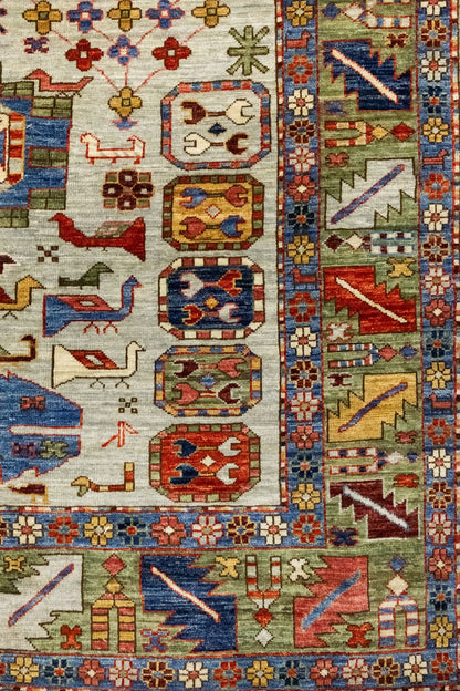 Kazak Handwoven Tribal Rug, J86025