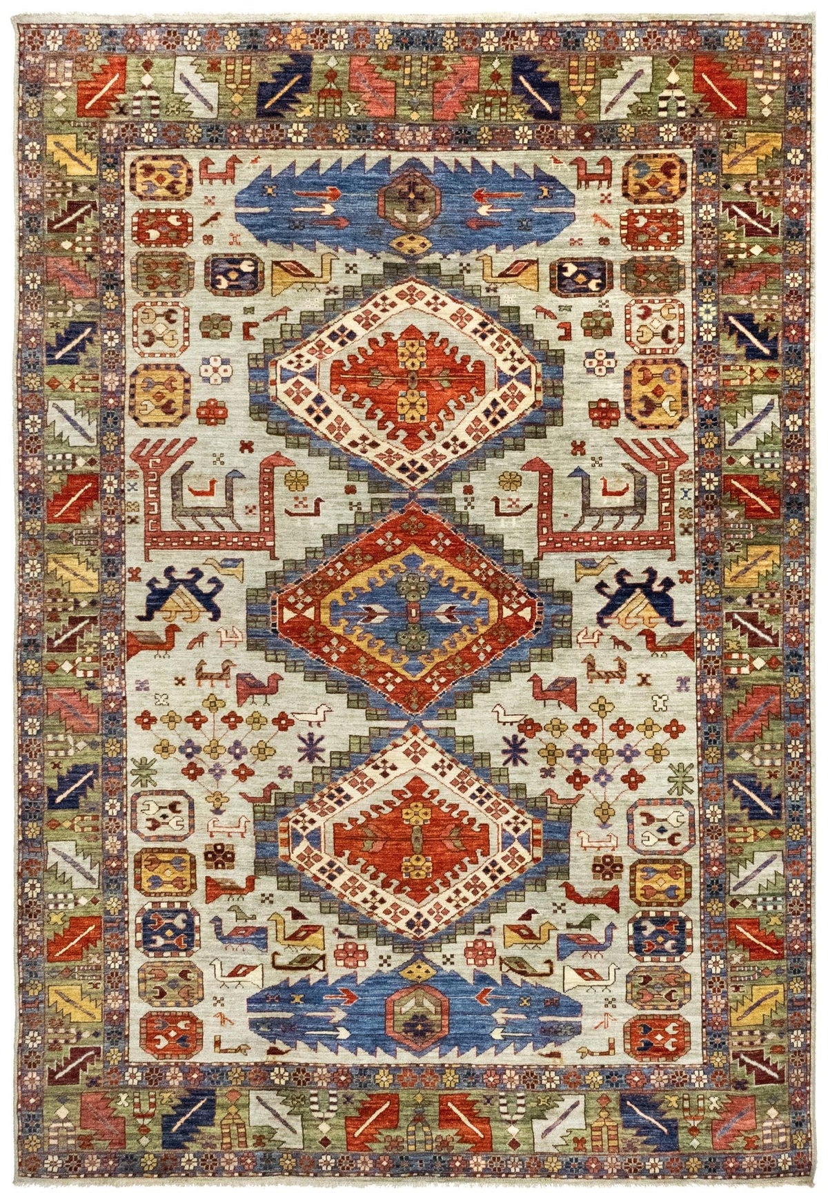 Kazak Handwoven Tribal Rug
