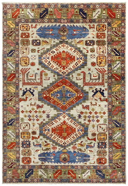 Kazak Handwoven Tribal Rug