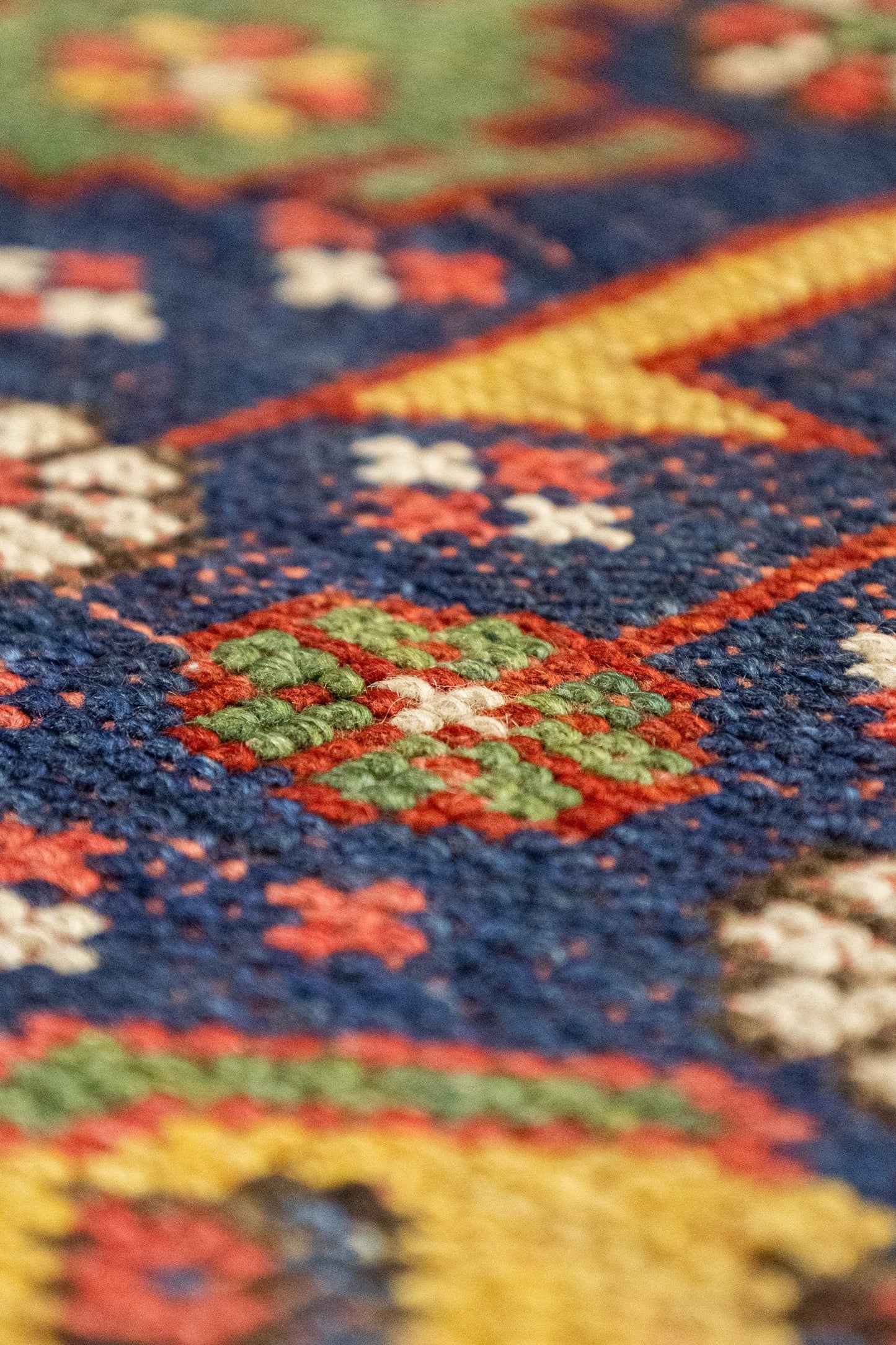 Vintage Kazak Handwoven Tribal Rug, J87189
