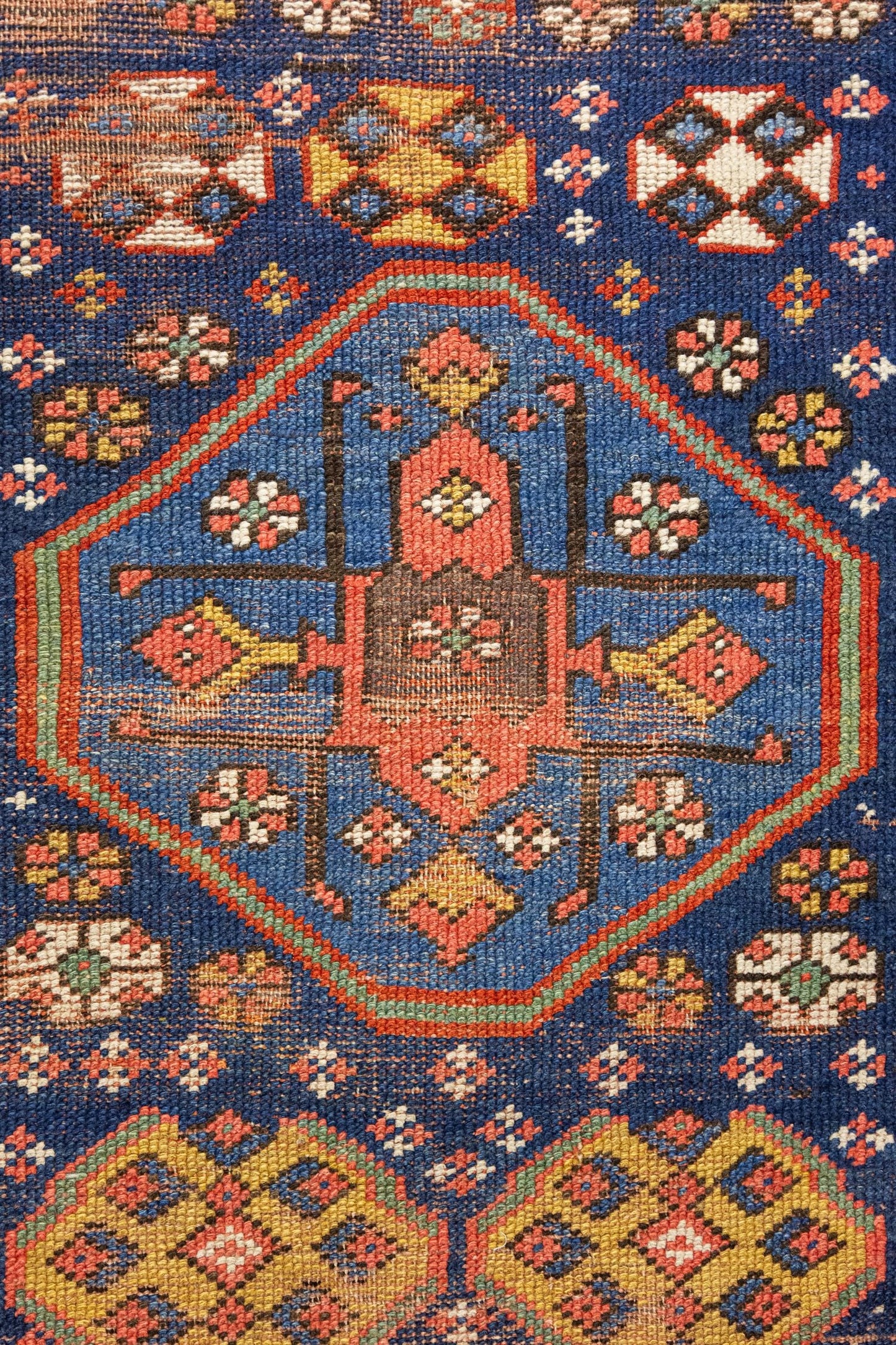 Vintage Kazak Handwoven Tribal Rug, J87189