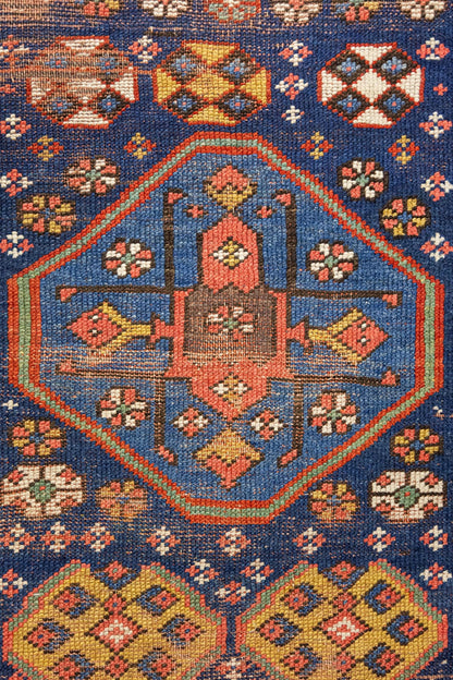 Vintage Kazak Handwoven Tribal Rug, J87189
