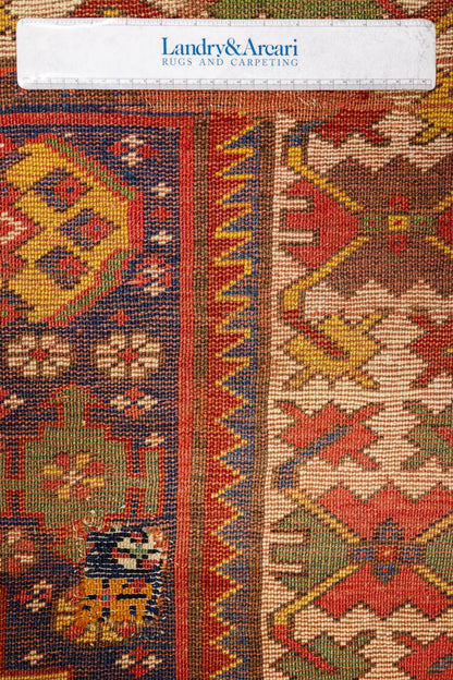 Vintage Kazak Handwoven Tribal Rug, J87189