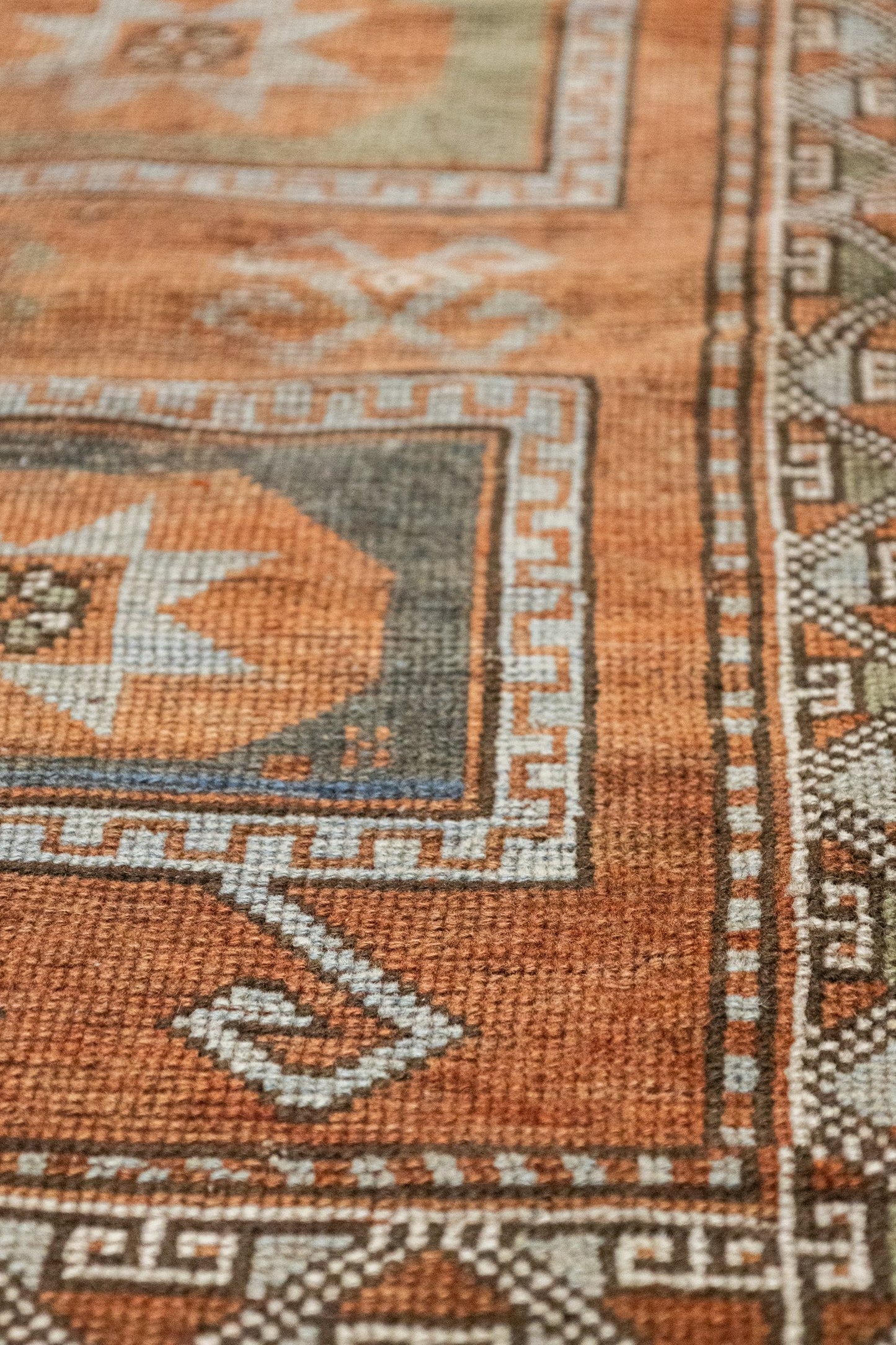 Vintage Kazak Handwoven Tribal Rug, J88221