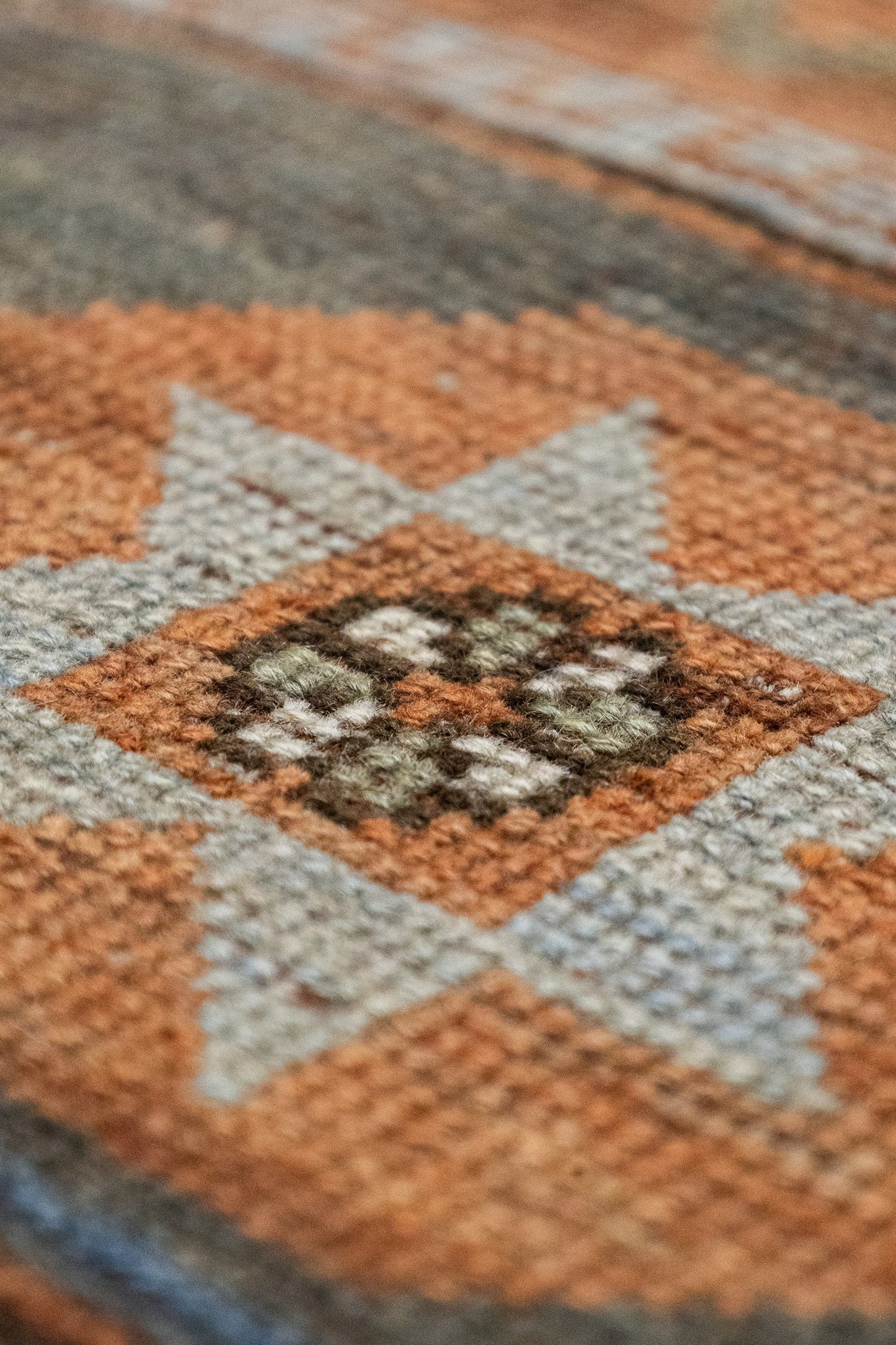 Vintage Kazak Handwoven Tribal Rug, J88221