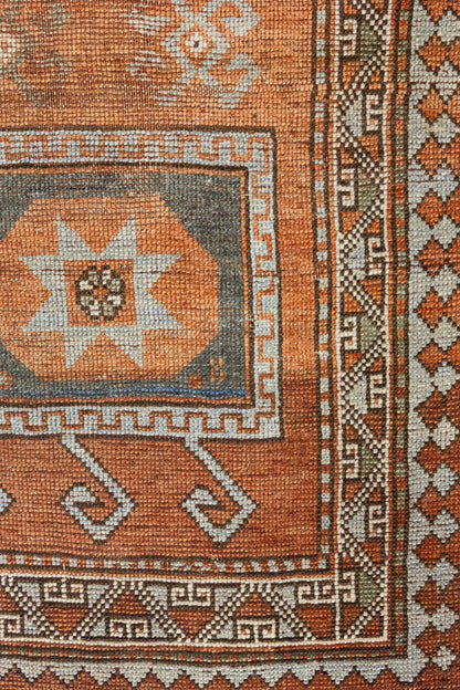 Vintage Kazak Handwoven Tribal Rug, J88221