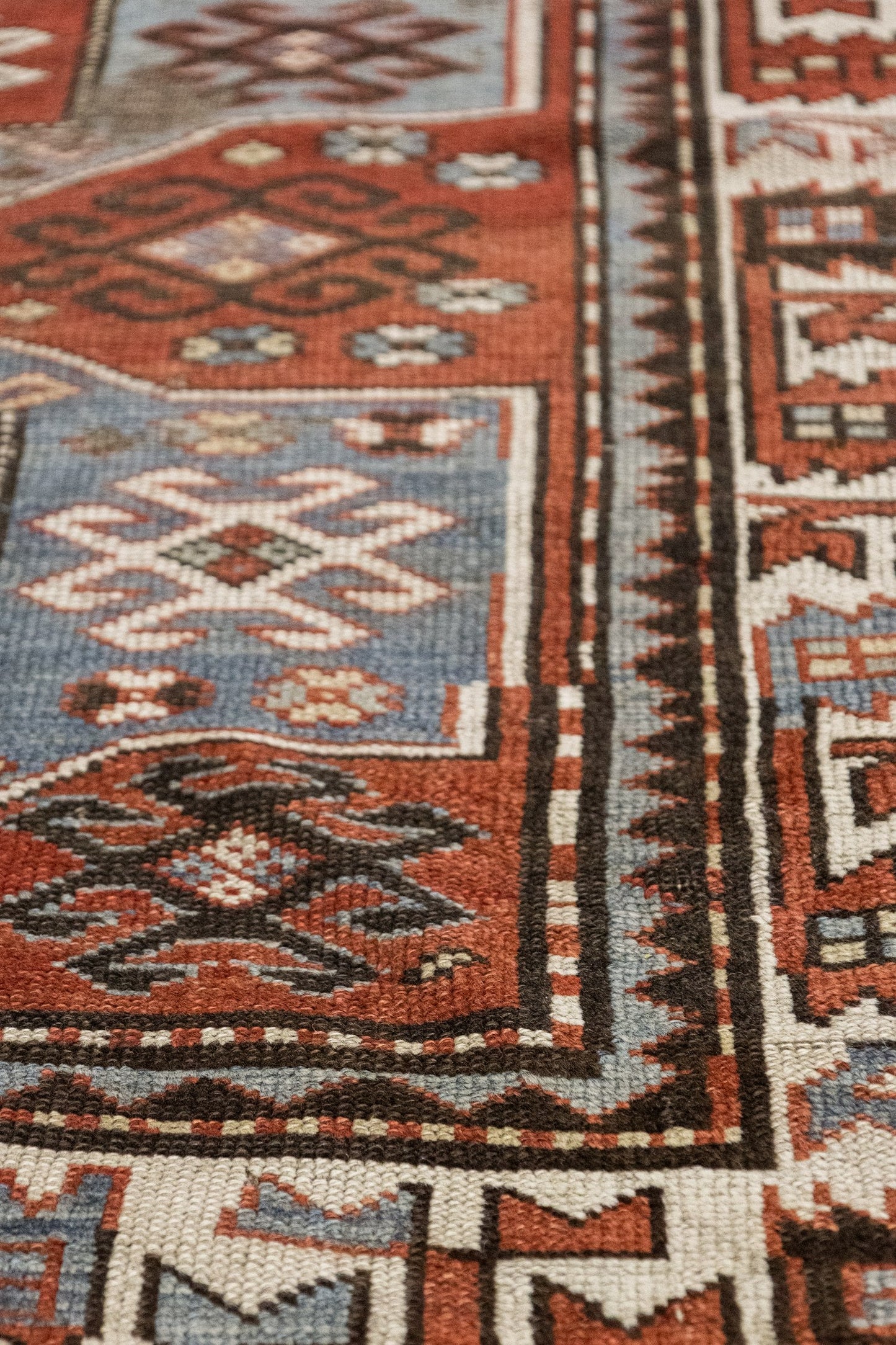 Vintage Kazak Handwoven Tribal Rug, J89133