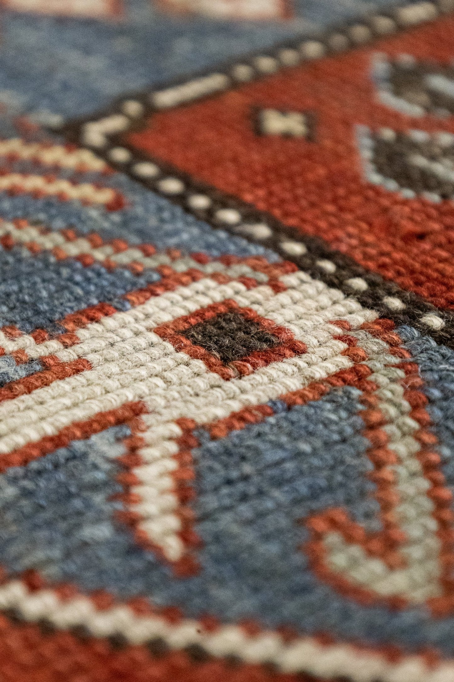 Vintage Kazak Handwoven Tribal Rug, J89133