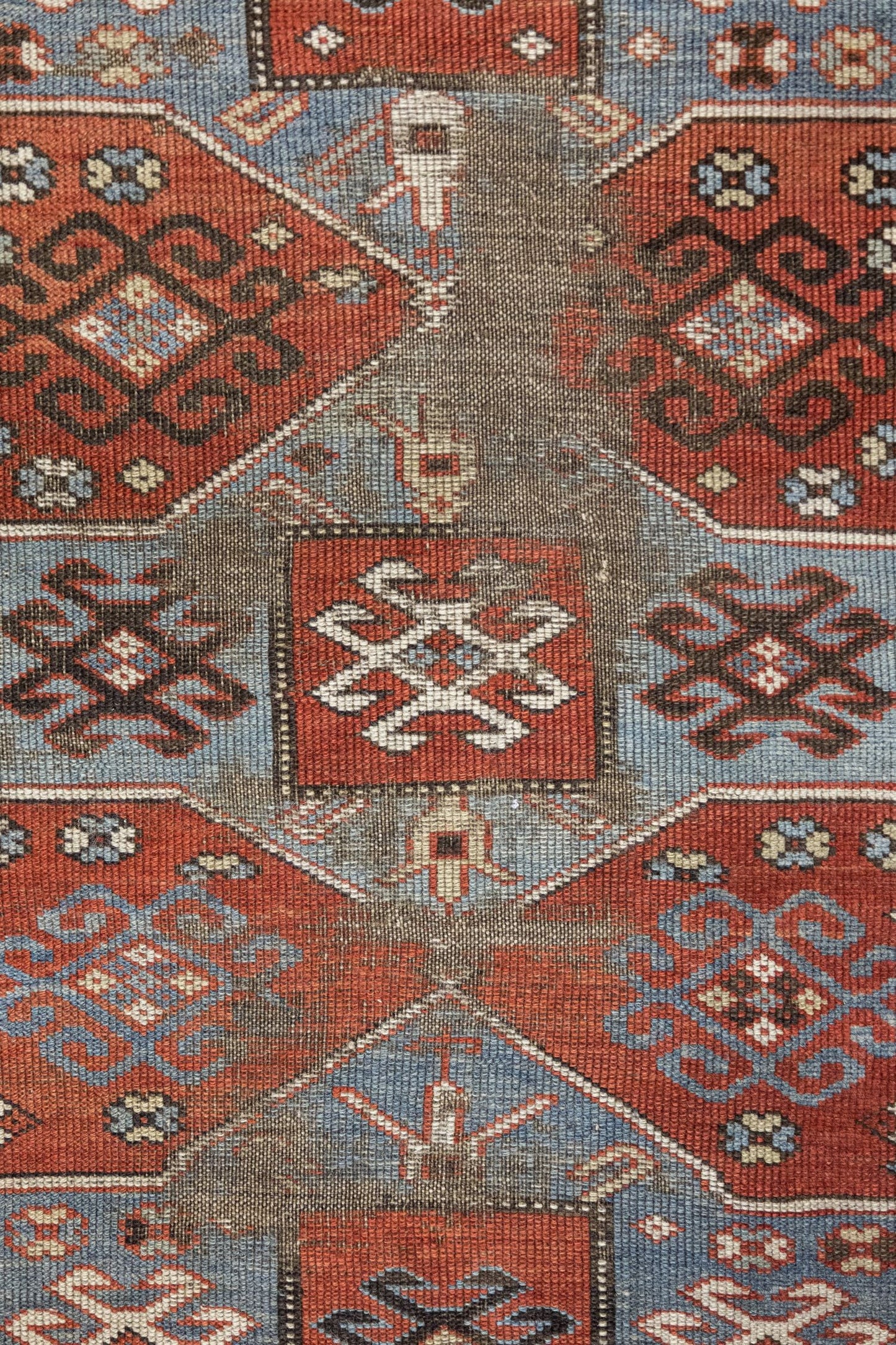 Vintage Kazak Handwoven Tribal Rug, J89133