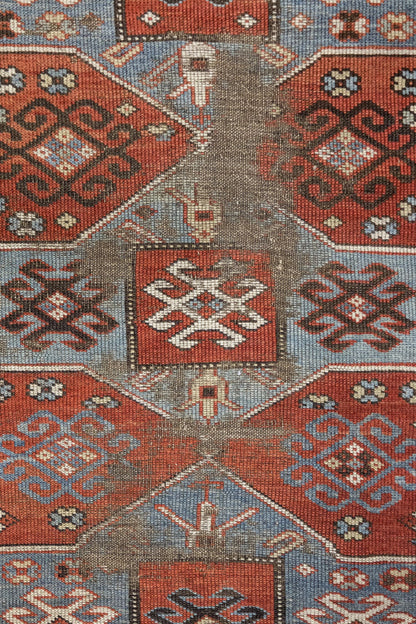 Vintage Kazak Handwoven Tribal Rug, J89133