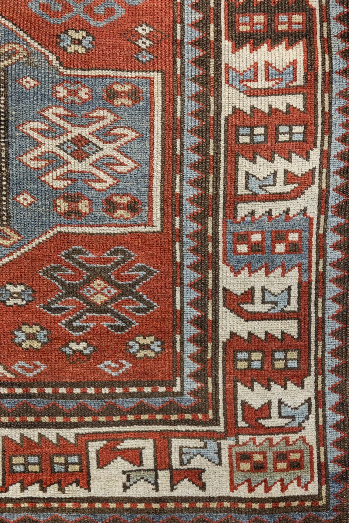Vintage Kazak Handwoven Tribal Rug, J89133