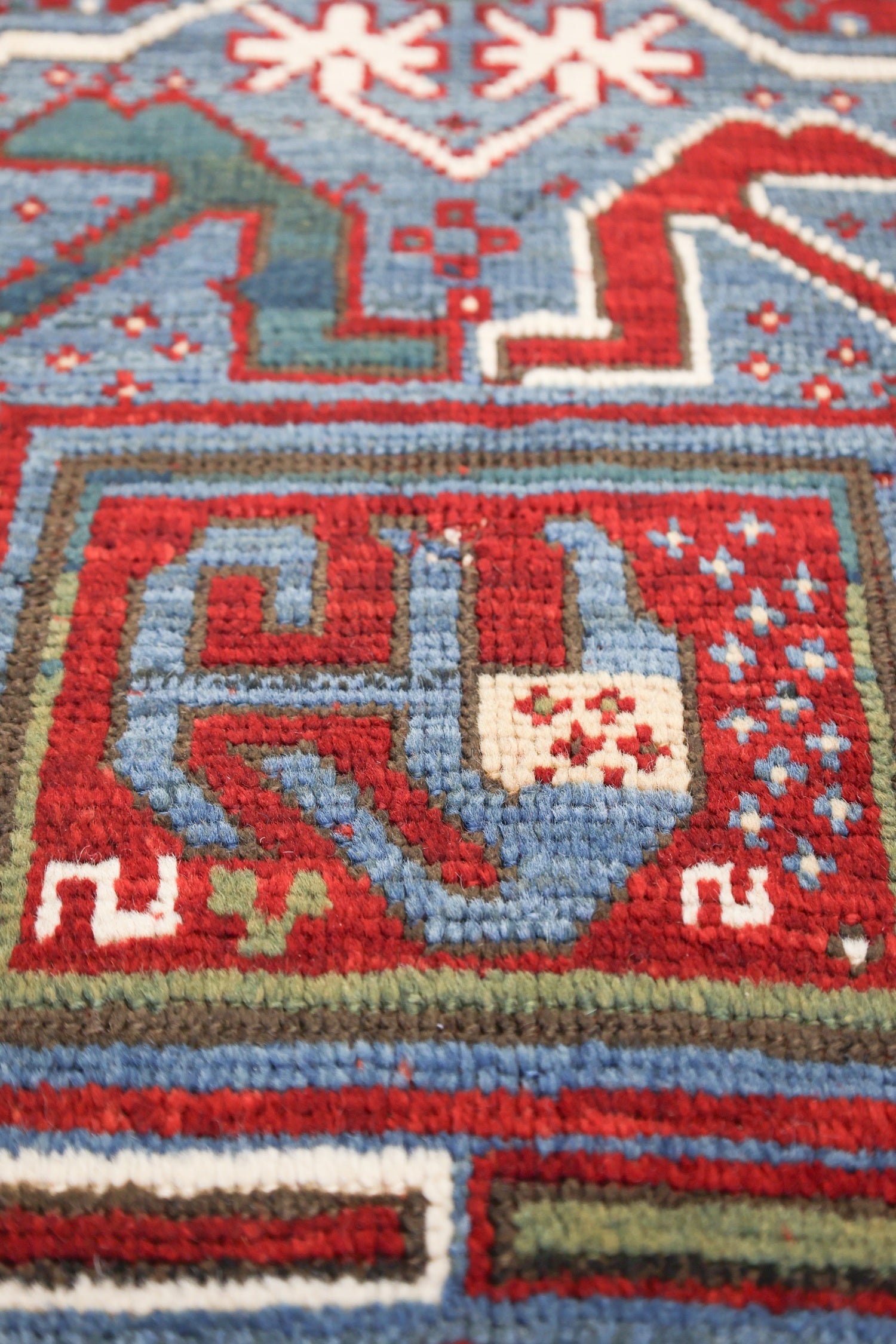 Antique Kazak Handwoven Tribal Rug, JF8684