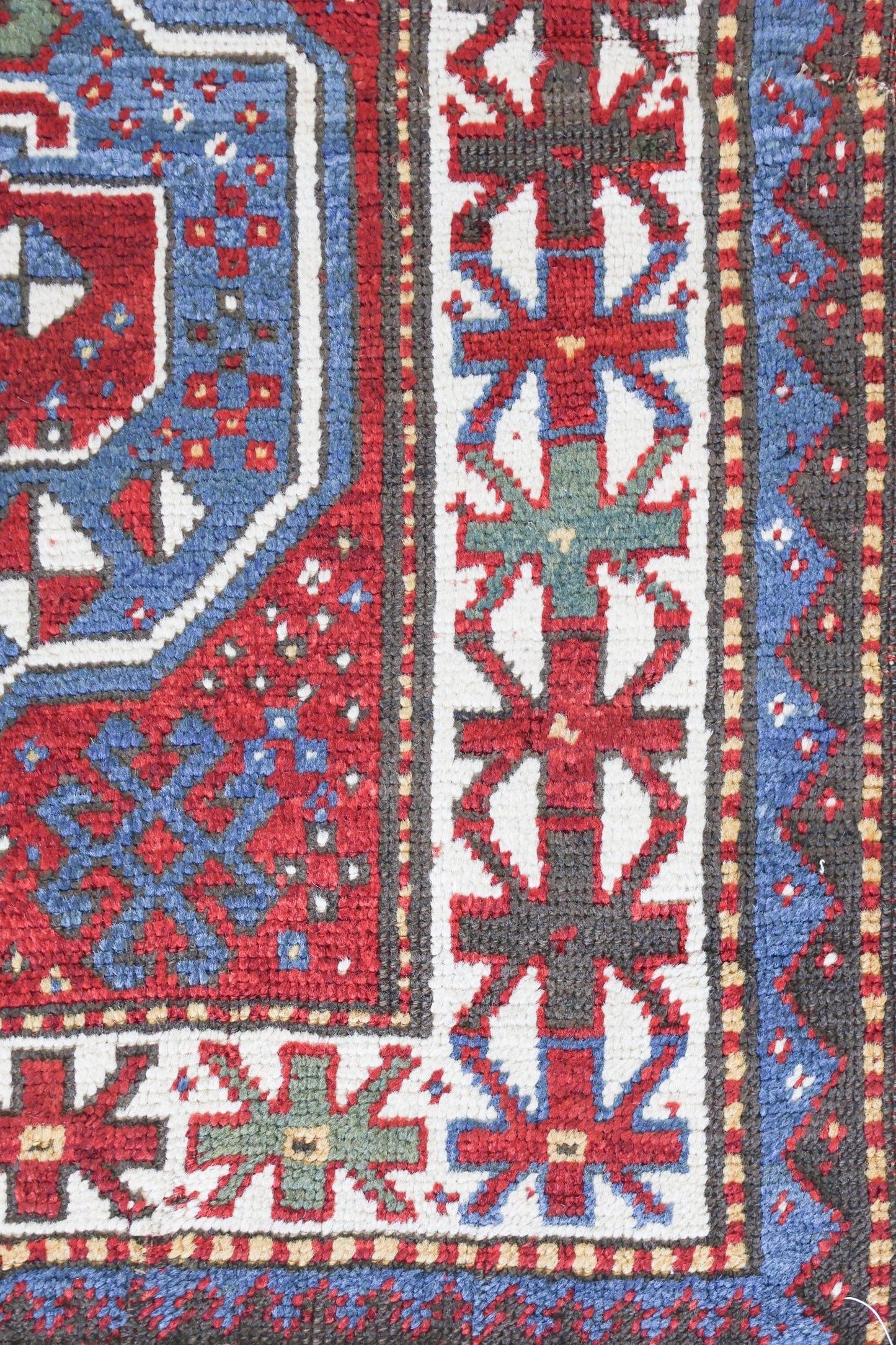 Antique Kazak Handwoven Tribal Rug, JF8684