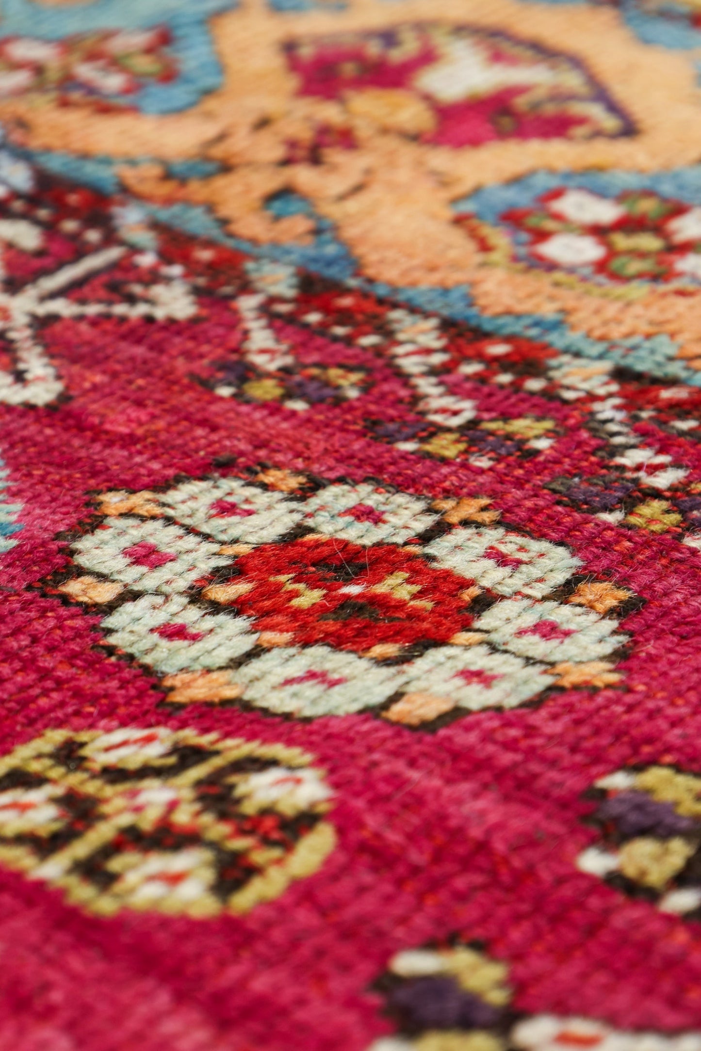 Vintage Kershehir Handwoven Tribal Rug, J80447