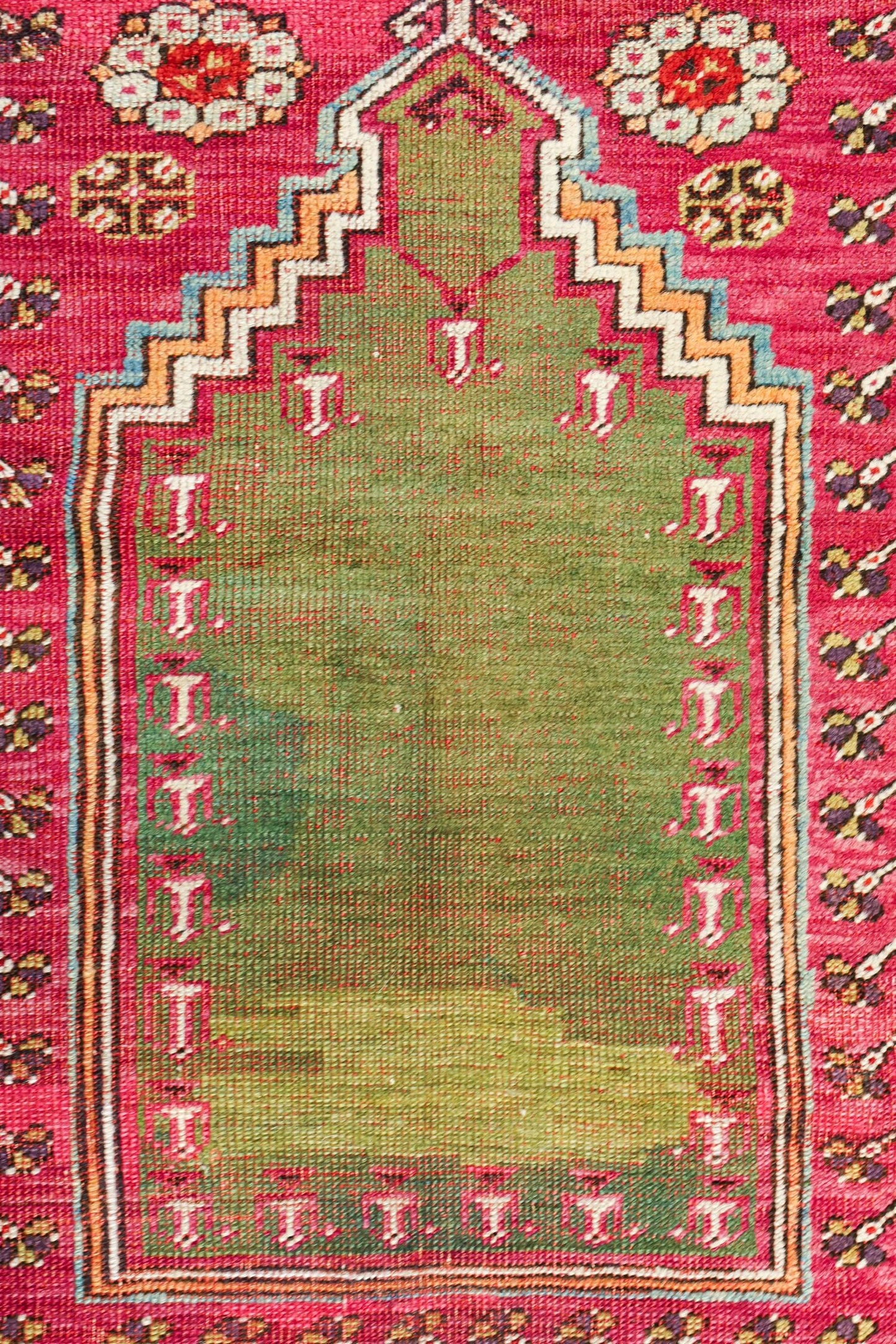 Vintage Kershehir Handwoven Tribal Rug, J80447