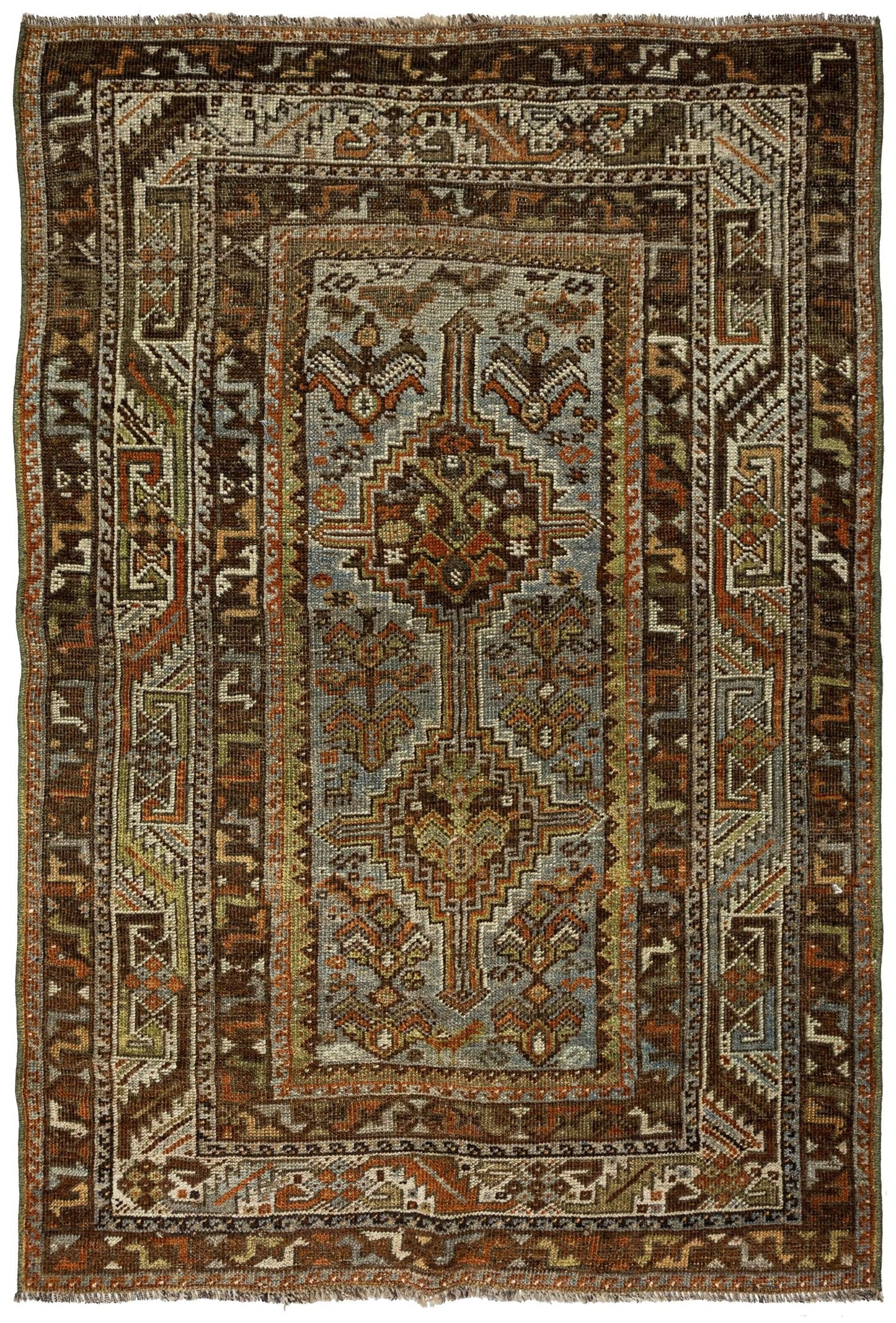 Vintage Khamseh Handwoven Tribal Rug