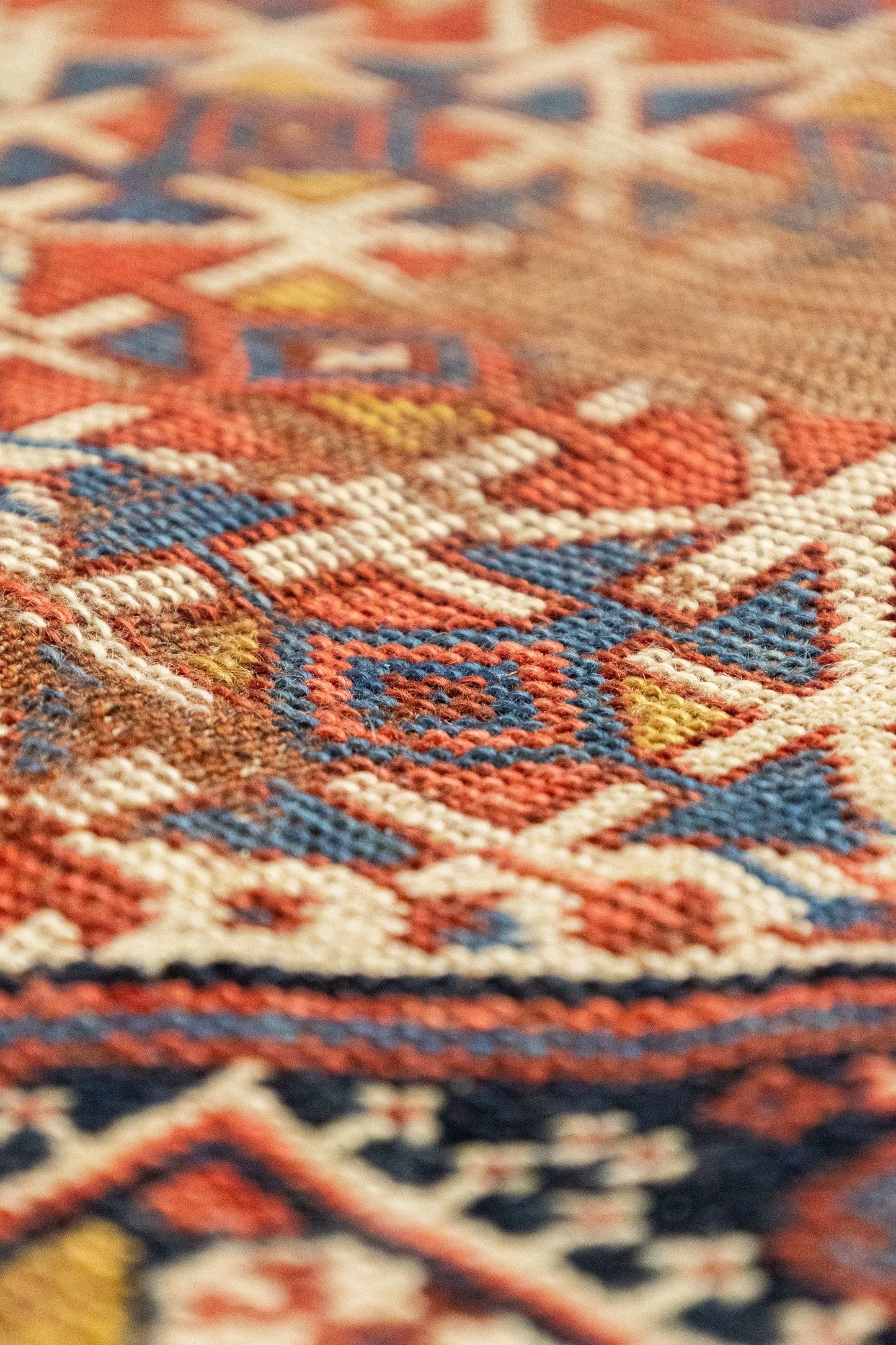 Vintage Khamseh Handwoven Tribal Rug, J87332