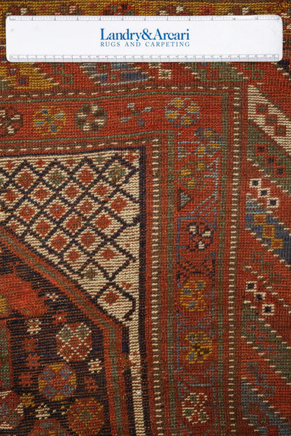 Vintage Khamseh Handwoven Tribal Rug, J87332