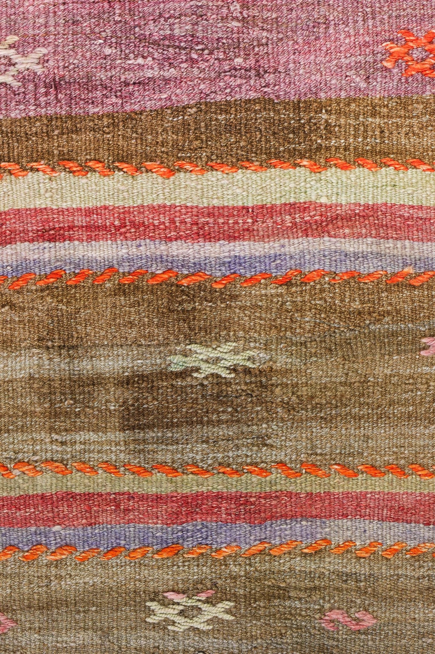 Vintage Kilim Handwoven Tribal Rug, J79393