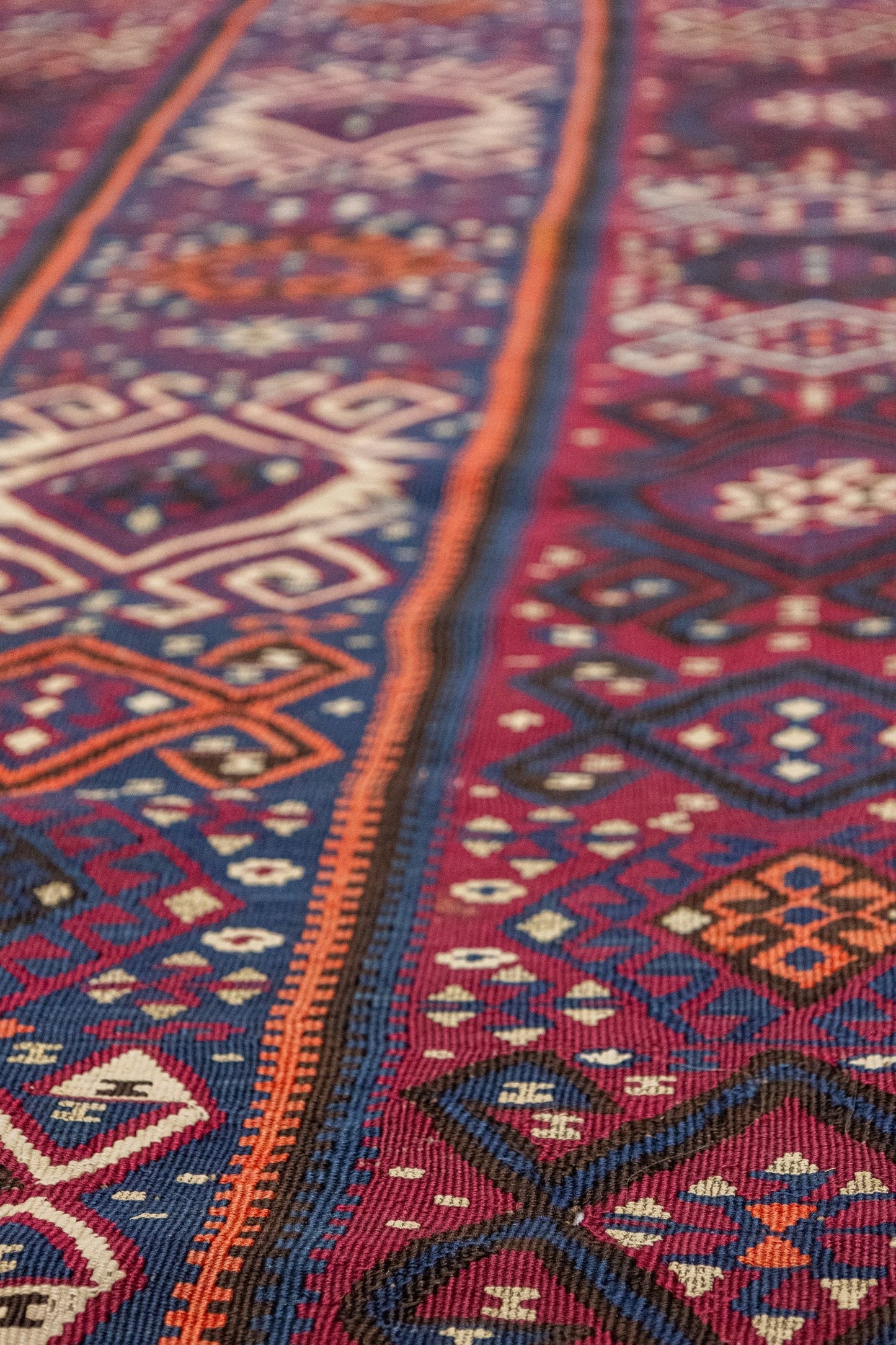 Antique Kilim Handwoven Tribal Rug, J87336