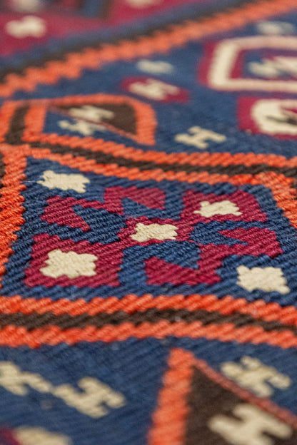 Antique Kilim Handwoven Tribal Rug, J87336