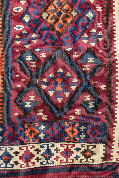 Antique Kilim Handwoven Tribal Rug, J87336